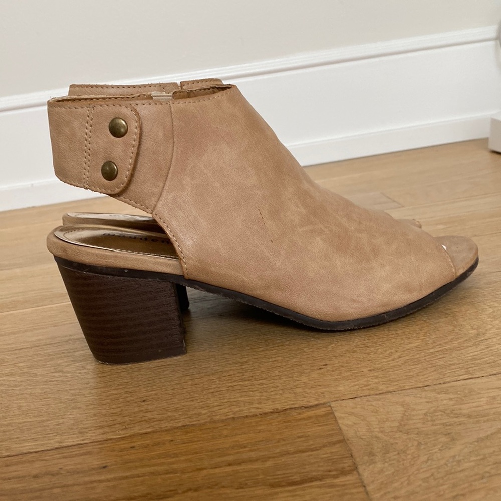 Madden open toe booties sandals